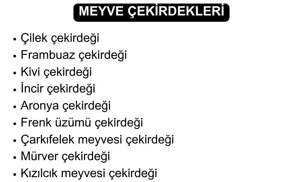 Meyve Çekirdekleri