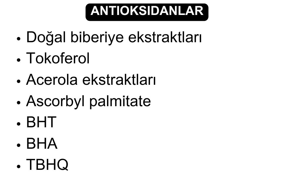 Antioksidanlar