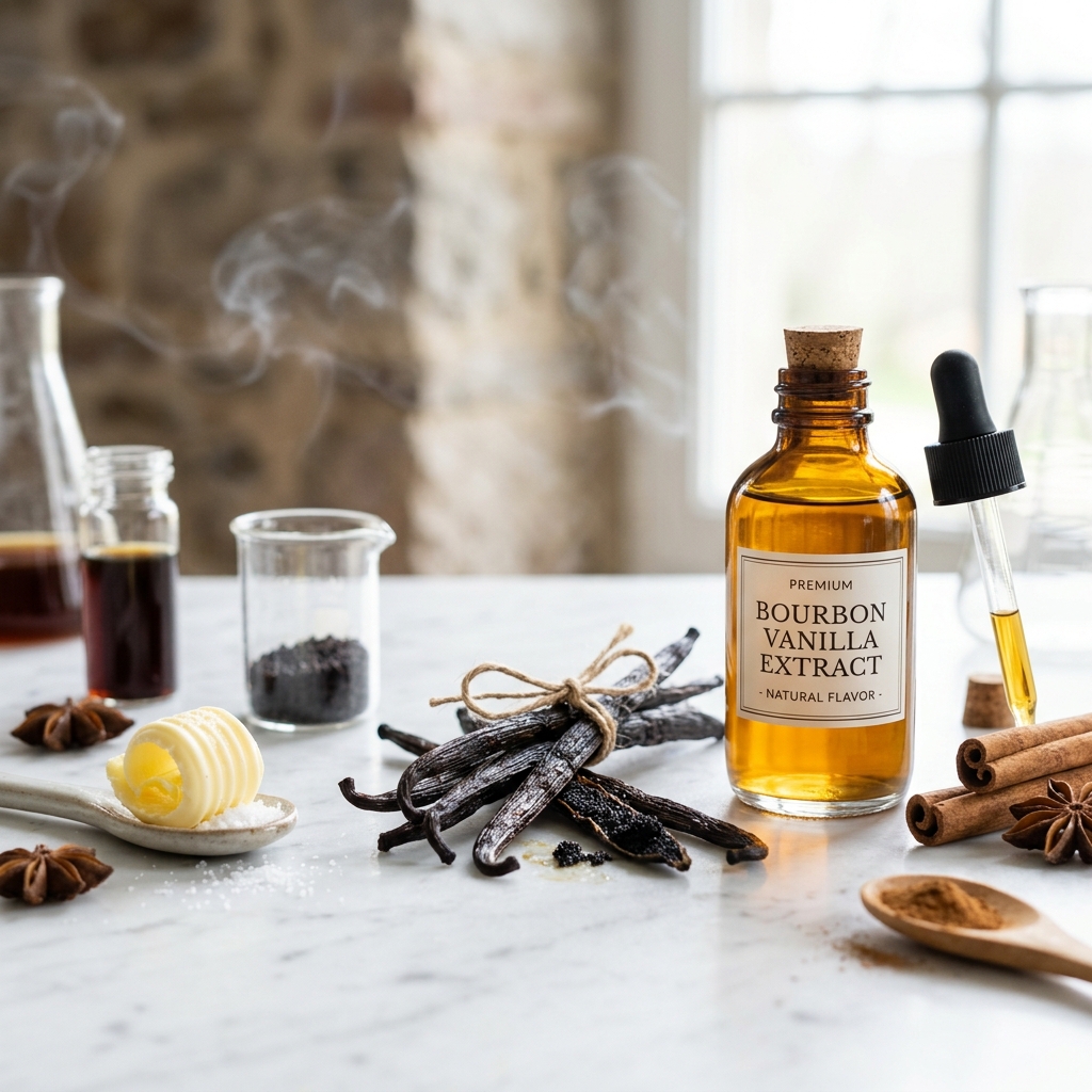 Doğal Aroma Ekstraktları (Vanilya, Tereyağı, Duman, Baharat)